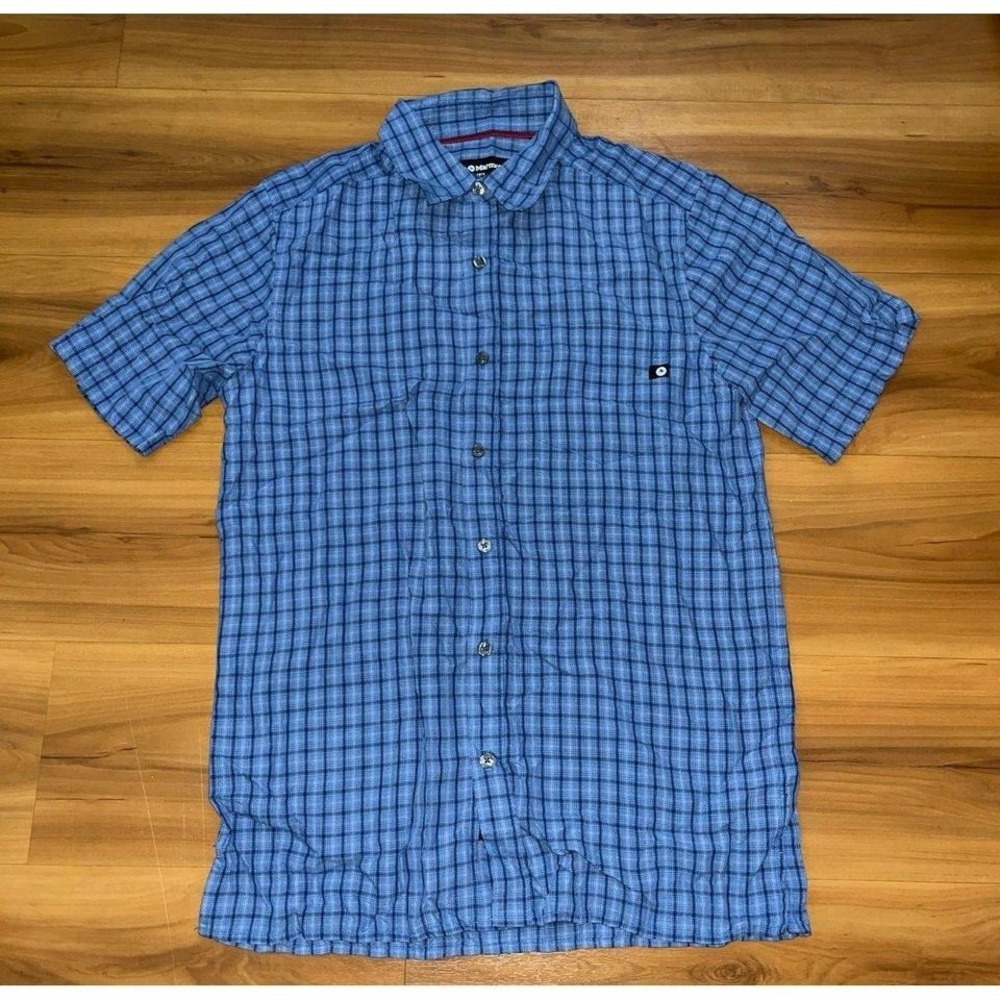 Mens Marmot Plaid Button Up Pocket Shortsleeve Shirt